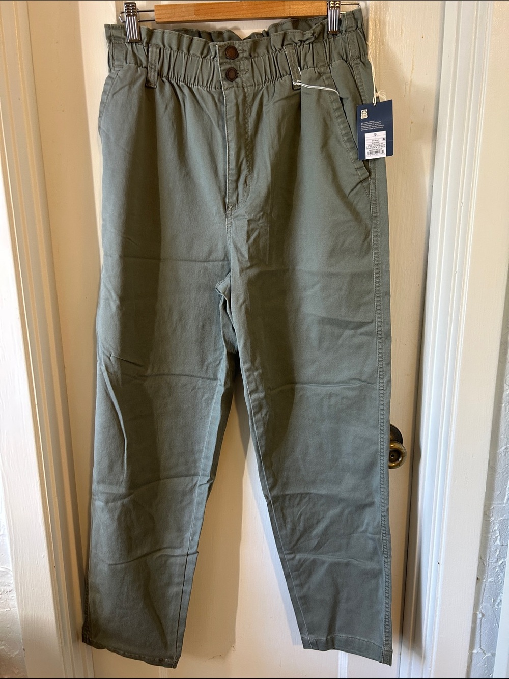 Universal Thread Olive Green Paperbag Waist Chinos